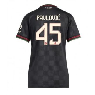 FC Bayern München Aleksandar Pavlović #45 Dam Tredjetröja 2025–26 Kortärmad