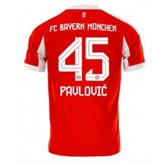 FC Bayern München Aleksandar Pavlović #45 Herr Hemmatröja 2025–26 Kortärmad