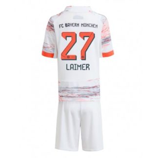 FC Bayern München Barn Bortaställ 2025/26 Konrad Laimer #27 Kortärmad + Shorts