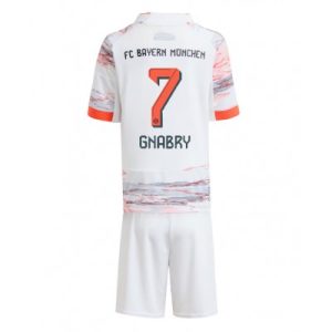 FC Bayern München Barn Bortaställ 2025/26 Serge Gnabry #7 Kortärmad + Shorts