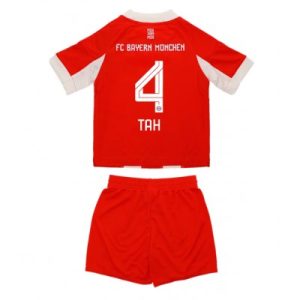 FC Bayern München Barn Hemmaställ 2025/26 Jonathan Tah #4 Kortärmad + Shorts