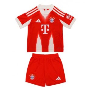 FC Bayern München Barn Hemmaställ 2025/26 – Kortärmad Fotbollströja + Shorts