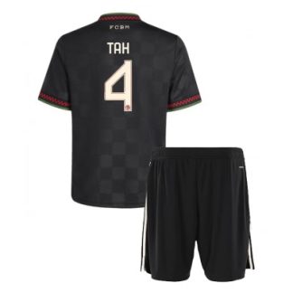 FC Bayern München Barn Tredjeställ 2025/26 Jonathan Tah #4 Kortärmad + Shorts