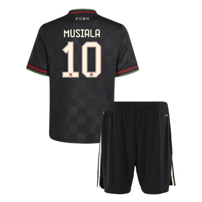 FC Bayern München Jamal Musiala #10 Tredjetröja 2025/26 Barn – Kortärmad Fotbollströja med Shorts