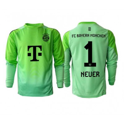 FC Bayern München Manuel Neuer #1 Grön Målvakt Hemmatröja Herr 2025–26 Långärmad