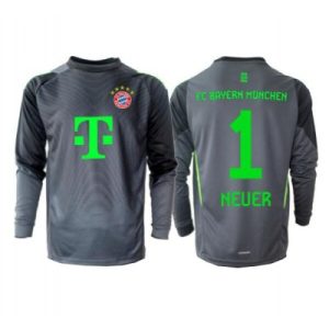 FC Bayern München Manuel Neuer #1 Svart/Grå Målvakt Bortatröja Herr 2025–26 Långärmad