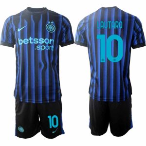 Inter Milan Lautaro Martínez #10 Herr Hemmaställ 2025-26 Tröja + Shorts