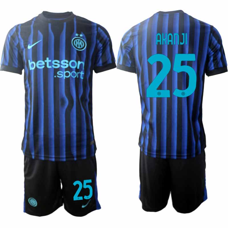 Inter Milan Manuel Akanji #25 Herr Hemmaställ 2025-26 Tröja + Shorts
