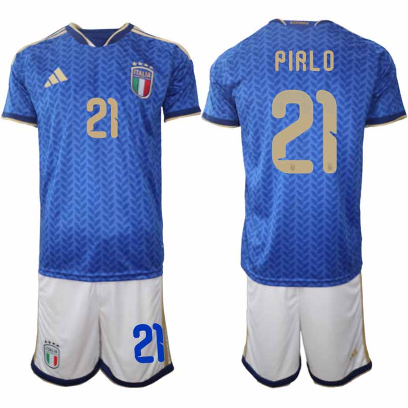 Italien 2026 FIFA VM Herr Hemmaställ #21 Andrea Pirlo Tröja + Shorts 1 Italien 2026 FIFA VM Herr Hemmaställ #21 Andrea Pirlo Tröja + Shorts