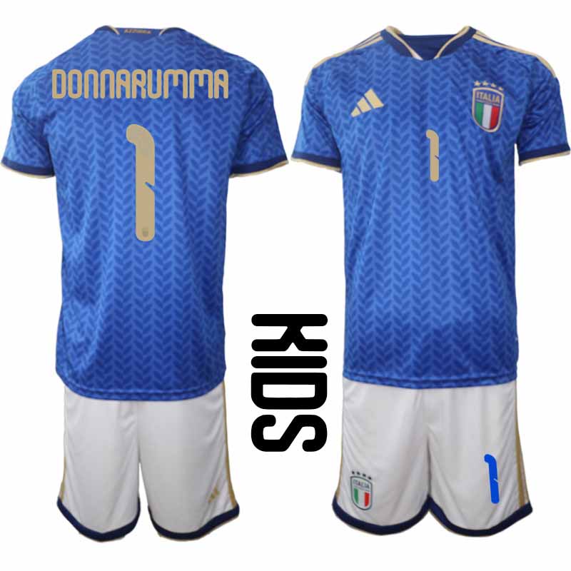 Italien 2026 VM Hemmaställ Barn Gianluigi Donnarumma #1 Tröja + Shorts 1 Italien 2026 VM Hemmaställ Barn Gianluigi Donnarumma #1 Tröja + Shorts