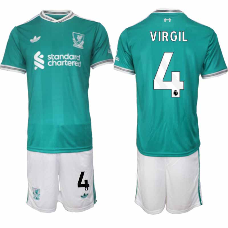 Liverpool FC Virgil van Dijk #4 Herr Tredjeställ 2025-26 Tröja + Shorts 1 Liverpool FC Virgil van Dijk #4 Herr Tredjeställ 2025-26 Tröja + Shorts