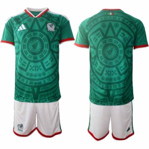 Mexiko 2026 VM Hemmaställ Herr Kortärmad Fotbollströja + Shorts