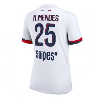 Paris Saint-Germain Dam Bortatröja 2025/26 Nuno Mendes 25 Kortärmad Fotbollströja