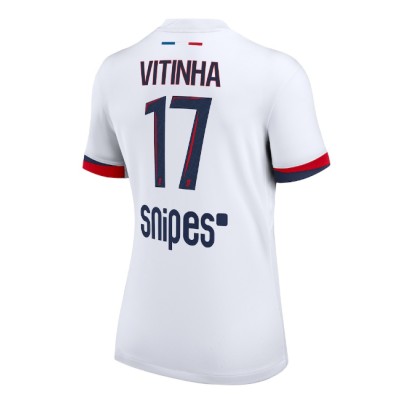Paris Saint-Germain Dam Bortatröja 2025/26 Vitinha 17 Kortärmad Fotbollströja 1 Paris Saint-Germain Dam Bortatröja 2025/26 Vitinha 17 Kortärmad Fotbollströja