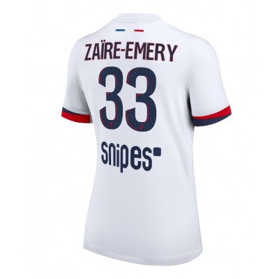 Paris Saint-Germain Dam Bortatröja 2025/26 Warren Zaïre‑Emery 33 Kortärmad Fotbollströja 1 Paris Saint-Germain Dam Bortatröja 2025/26 Warren Zaire-Emery 33 Kortärmad Fotbollströja