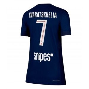 Paris Saint-Germain Dam Hemmatröja 2025/26 Khvicha Kvaratskhelia 7 Kortärmad Fotbollströja