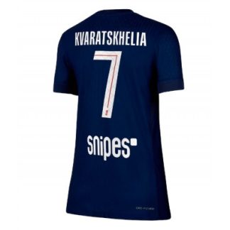 Paris Saint-Germain Dam Hemmatröja 2025/26 Khvicha Kvaratskhelia 7 Kortärmad Fotbollströja