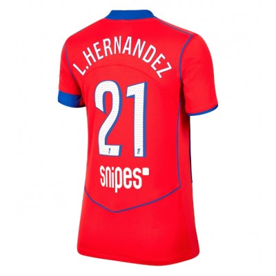 Paris Saint-Germain Dam Tredjetröja 2025/26 Lucas Hernandez 21 Kortärmad Fotbollströja 1 Paris Saint-Germain Dam Tredjetröja 2025/26 Lucas Hernandez 21 Kortärmad Fotbollströja