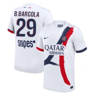 Paris Saint-Germain Herr Bortatröja 2025/26 Bradley Barcola 29 Kortärmad Fotbollströja