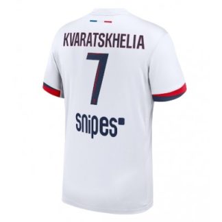 Paris Saint-Germain Herr Bortatröja 2025/26 Khvicha Kvaratskhelia 7 Kortärmad Fotbollströja