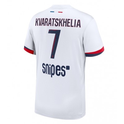 Paris Saint-Germain Herr Bortatröja 2025/26 Khvicha Kvaratskhelia 7 Kortärmad Fotbollströja
