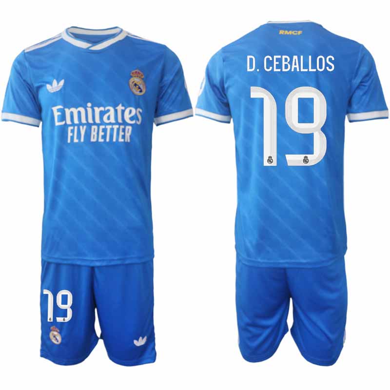 Real Madrid Dani Ceballos #19 Herr Tredjeställ 2025-26 Tröja + Shorts