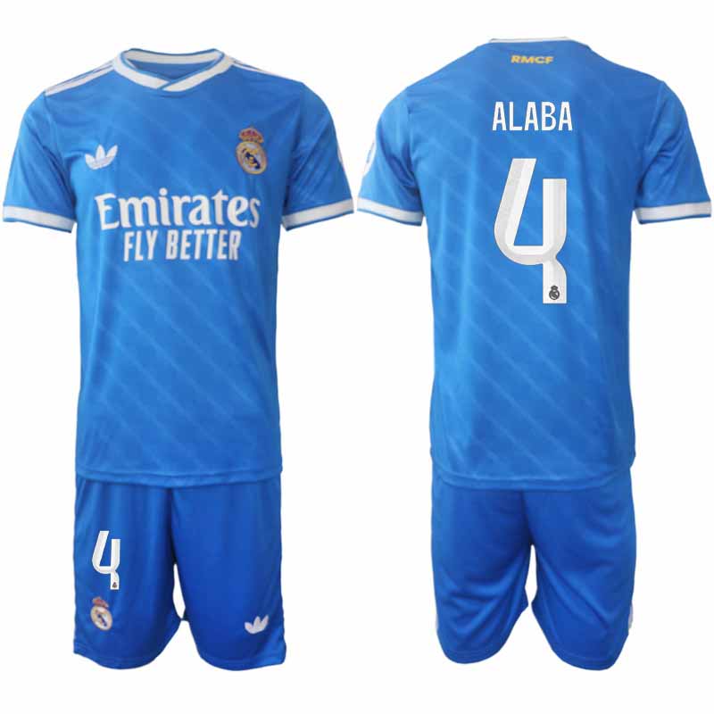 Real Madrid David Alaba #4 Herr Tredjeställ 2025-26 Tröja + Shorts 1 Real Madrid David Alaba #4 Herr Tredjeställ 2025-26 Tröja + Shorts