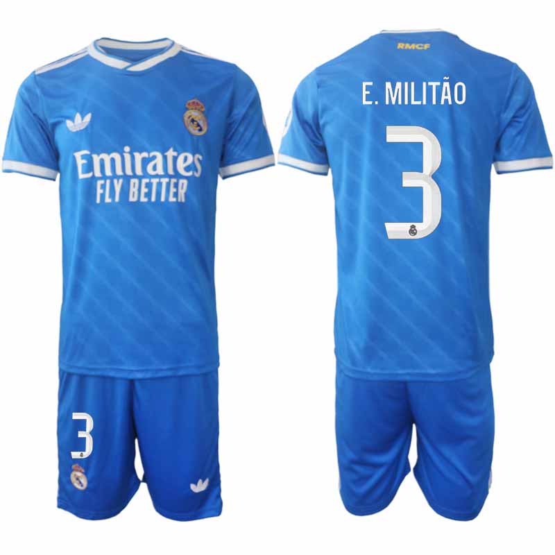Real Madrid Éder Militão #3 Herr Tredjeställ 2025-26 Tröja + Shorts Real Madrid Éder Militão #3 Herr Tredjeställ 2025-26 Tröja + Shorts