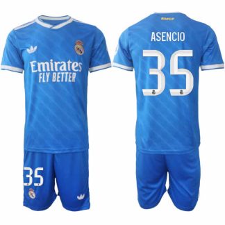 Real Madrid Raúl Asencio #35 Herr Tredjeställ 2025-26 Tröja + Shorts