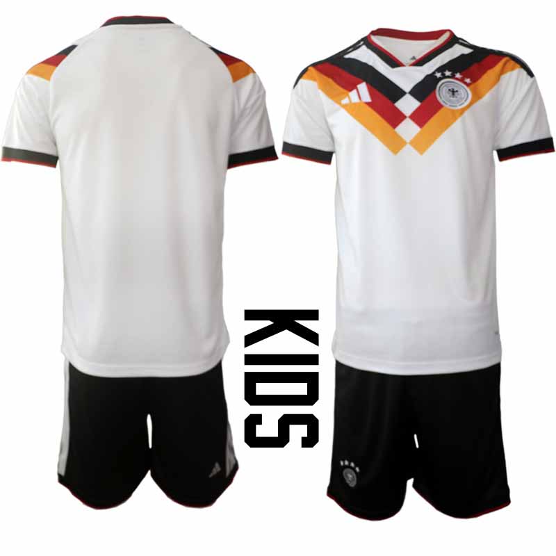 Tyskland 2026 VM Hemmaställ Barn Kortärmad Tröja + Shorts