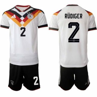 Tyskland 2026 VM Hemmaställ Herr Antonio Rüdiger #2 Kortärmad Tröja + Shorts