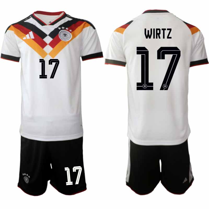 Tyskland 2026 VM Hemmaställ Herr Florian Wirtz #17 Kortärmad Tröja + Shorts