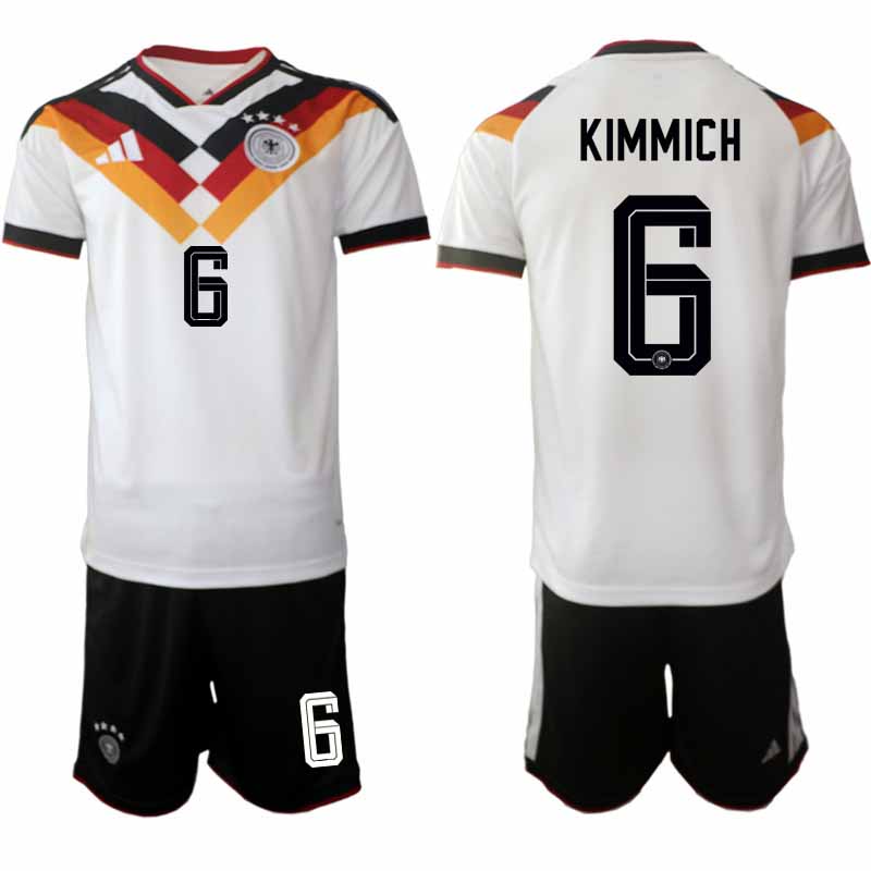 Tyskland 2026 VM Hemmaställ Herr Joshua Kimmich #6 Kortärmad Tröja + Shorts