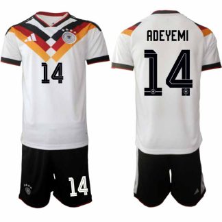 Tyskland 2026 VM Hemmaställ Herr Karim Adeyemi #14 Kortärmad Tröja + Shorts