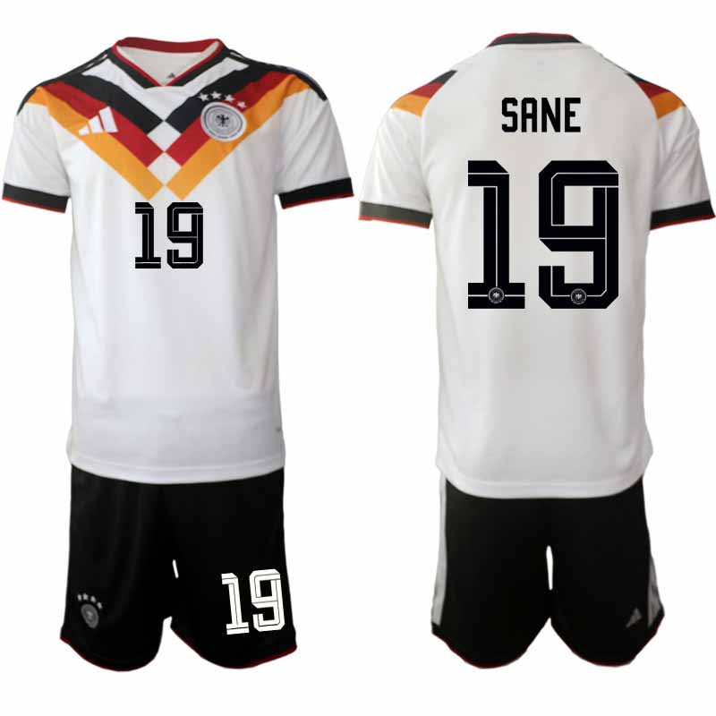 Tyskland 2026 VM Hemmaställ Herr Leroy Sané #19 Kortärmad Tröja + Shorts