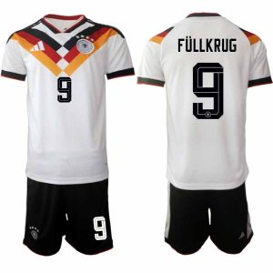 Tyskland 2026 VM Hemmaställ Herr Niclas Füllkrug #9 Kortärmad Tröja + Shorts
