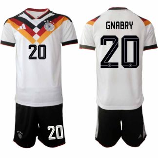 Tyskland 2026 VM Hemmaställ Herr Serge Gnabry #20 Kortärmad Tröja + Shorts
