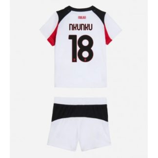 AC Milan 2025/26 Bortatröja Barn Set – Christopher Nkunku #18 Kortärmad Fotbollströja med Shorts