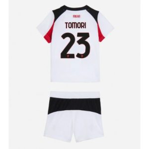 AC Milan 2025/26 Bortatröja Barn Set – Fikayo Tomori #23 Kortärmad Fotbollströja med Shorts