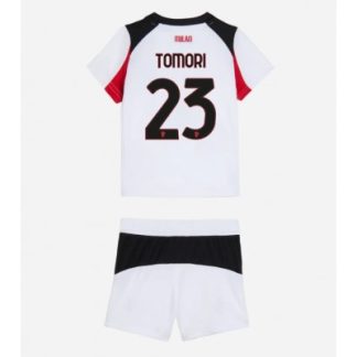 AC Milan 2025/26 Bortatröja Barn Set – Fikayo Tomori #23 Kortärmad Fotbollströja med Shorts