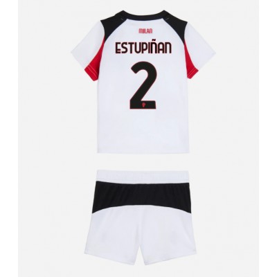AC Milan 2025/26 Bortatröja Barn Set – Pervis Estupiñán #2 Kortärmad Fotbollströja med Shorts 1 AC Milan 2025/26 Bortatröja Barn Set – Pervis Estupiñán #2 Kortärmad Fotbollströja med Shorts