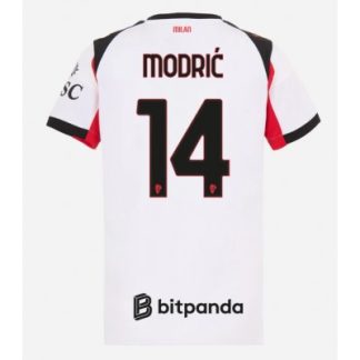 AC Milan 2025/26 Bortatröja Dam Luka Modrić #14 Kortärmad Fotbollströja