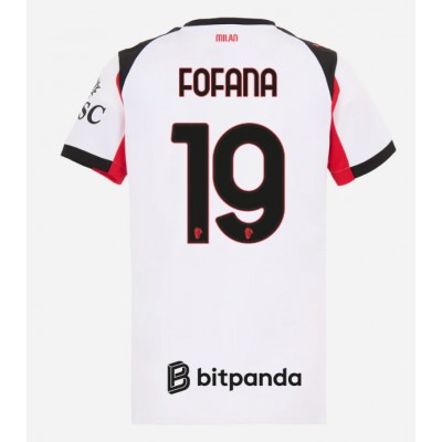 AC Milan 2025/26 Bortatröja Dam Youssouf Fofana #19 Kortärmad Fotbollströja 1 AC Milan 2025/26 Bortatröja Dam Youssouf Fofana #19 Kortärmad Fotbollströja