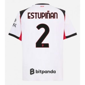 AC Milan 2025/26 Bortatröja Herr Pervis Estupiñán #2 Kortärmad Fotbollströja
