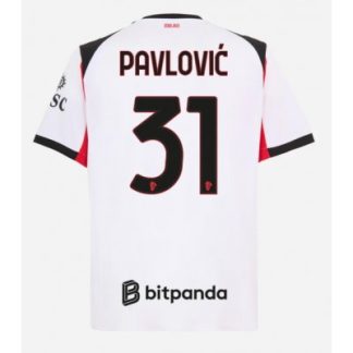 AC Milan 2025/26 Bortatröja Herr Strahinja Pavlović #31 Kortärmad Fotbollströja