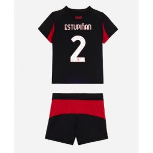 AC Milan 2025/26 Hemmatröja Barn Set – Pervis Estupiñán #2 Kortärmad Fotbollströja med Shorts