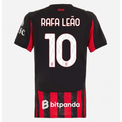 AC Milan 2025/26 Hemmatröja Dam Rafael Leão #10 Kortärmad Fotbollströja AC Milan 2025/26 Hemmatröja Dam Rafael Leão #10 Kortärmad Fotbollströja