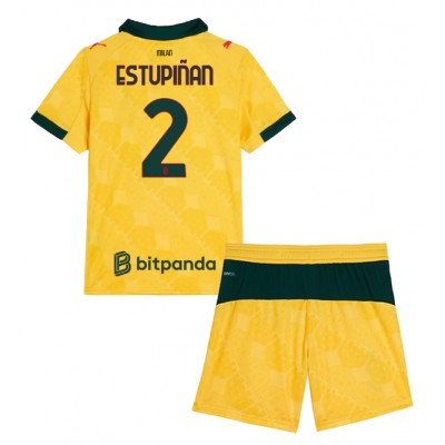 AC Milan 2025/26 Tredjetröja Barn Set – Pervis Estupiñán #2 Kortärmad Fotbollströja med Shorts 1 AC Milan 2025/26 Tredjetröja Barn Set – Pervis Estupiñán #2 Kortärmad Fotbollströja med Shorts