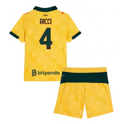 AC Milan 2025/26 Tredjetröja Barn Set – Samuele Ricci #4 Kortärmad Fotbollströja med Shorts 1 AC Milan 2025/26 Tredjetröja Barn Set – Samuele Ricci #4 Kortärmad Fotbollströja med Shorts