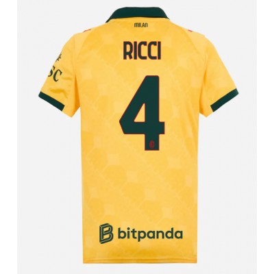 AC Milan 2025/26 Tredjetröja Dam Samuele Ricci #4 Kortärmad Fotbollströja